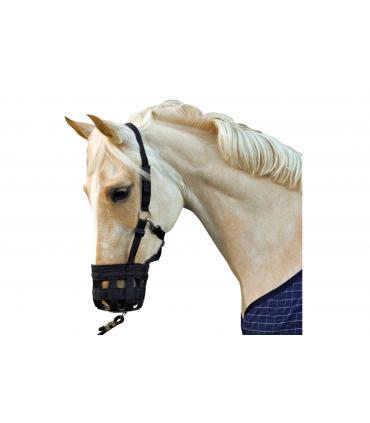 Nylonhalster met muilkorf by HKM