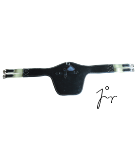 Lederen springsingel met elastiek