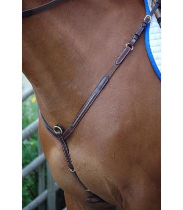 Borsttuig in leder met slangenhuid bedrukking Dy'on collection