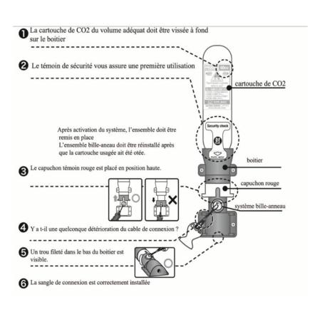 Patroon airbaagvest  - Hit-air - 5 stuck - 60 CC