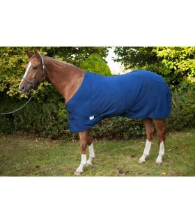 Fleecedeken met kruissingels voor shetland by jmr - blauw