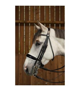 Hoofdstel met witte patent brede neusriem Working Collection - Dy'on